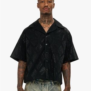 valabasas UPLIFT BUTTON DOWN BLACK SIZE Medium